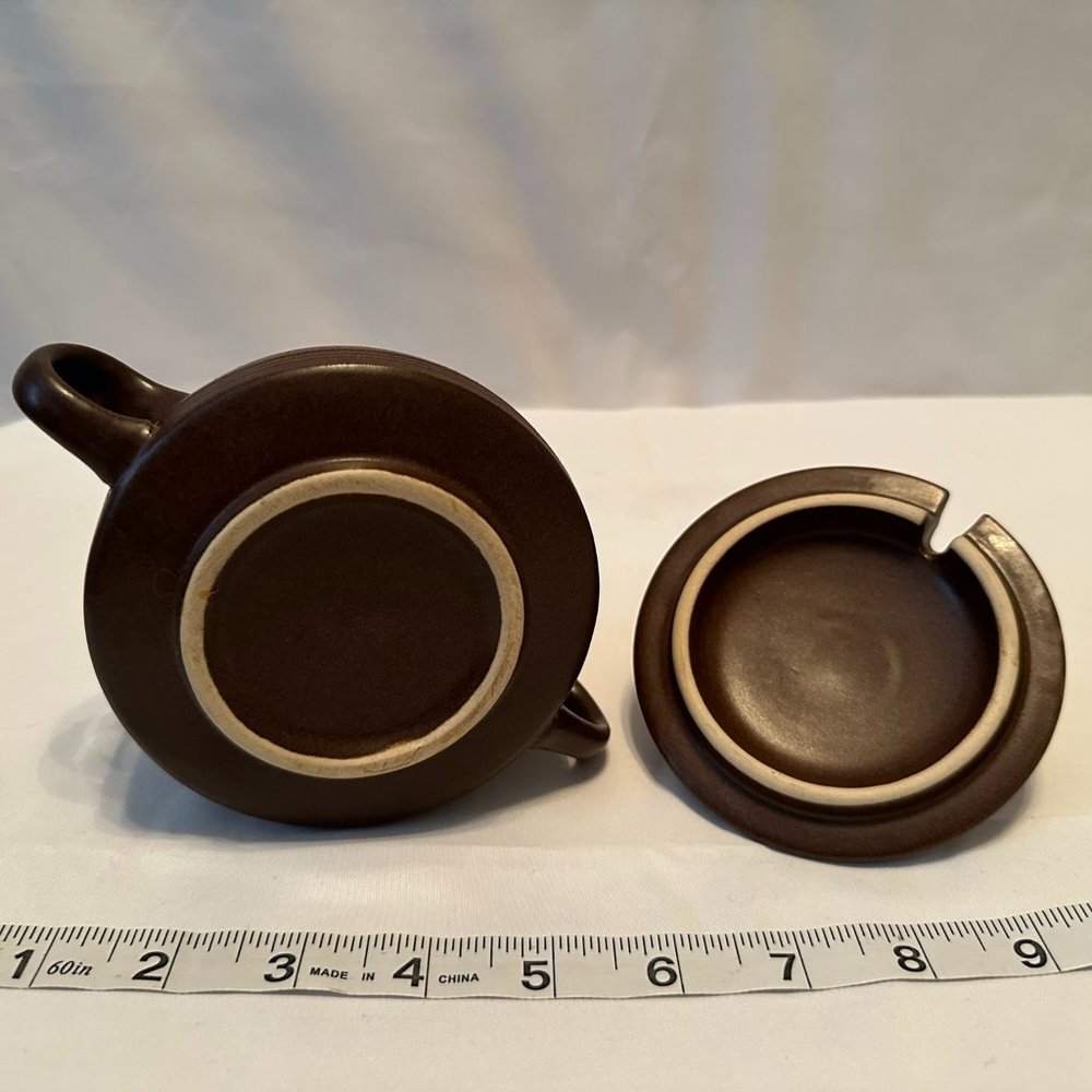 DENBY-LANGLEY Mayflower Pattern Sugar Bowl and Lid - Picture 5 of 6